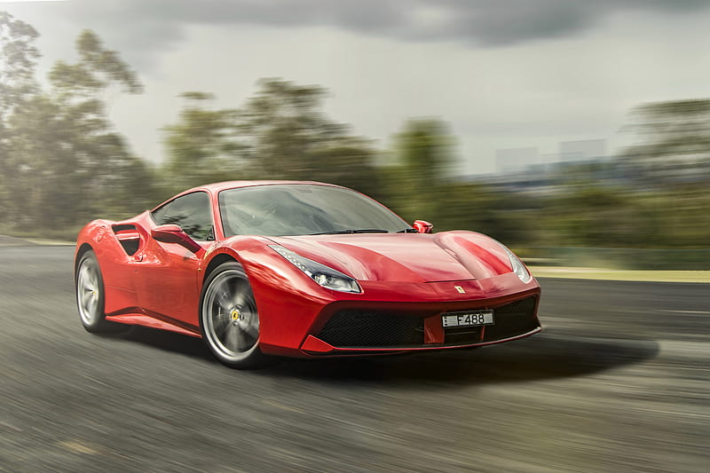 2016 Ferrari 488 GTB, Coupe, Turbo, V8, car, HD wallpaper