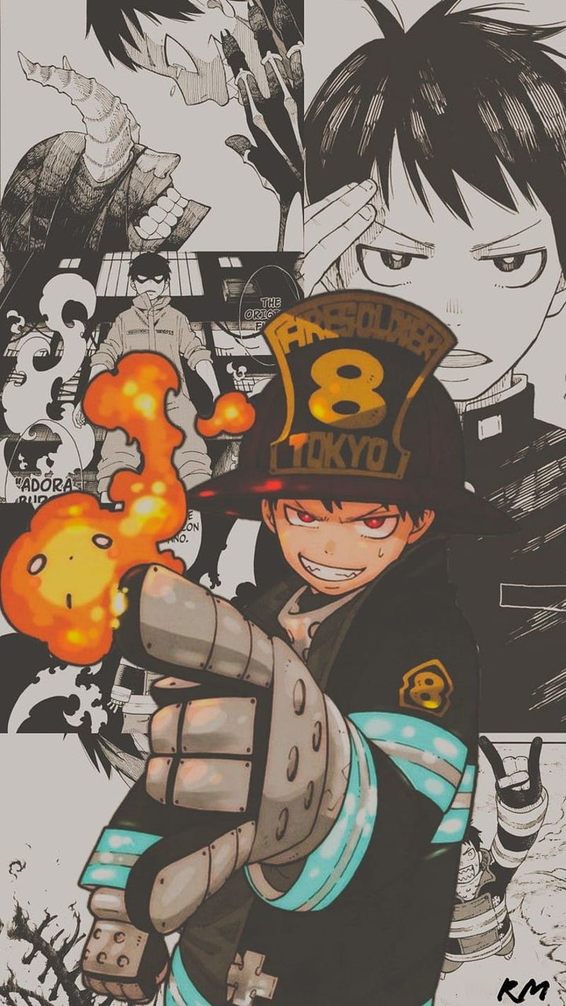 Fire Force manga, aesthetic, anime, cool, enn enn no souboutai