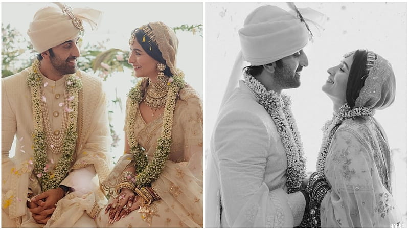 Alia Bhatt and Ranbir Kapoor look into each other's eyes in unseen wedding pics. Bollywood, HD wallpaper