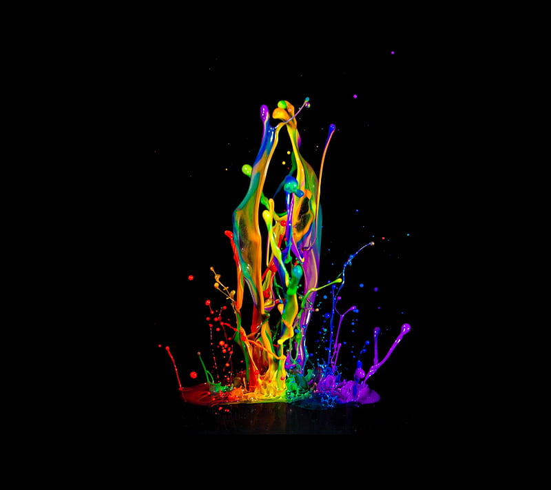 Color Splash colorful liquid oled HD phone wallpaper  Peakpx