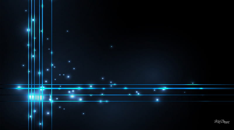 Shihny Blue Lines Crossing, glow, glitter, shine, lines, abstract, lights, blue, HD wallpaper