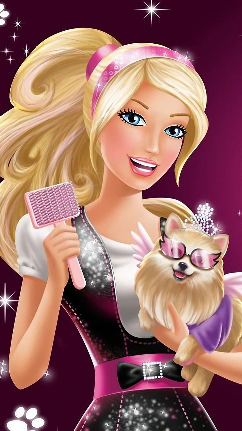 Muñeca Barbie Dibujos animados, Peluquería de mascotas, animado, Fondo de  pantalla de teléfono HD | Peakpx