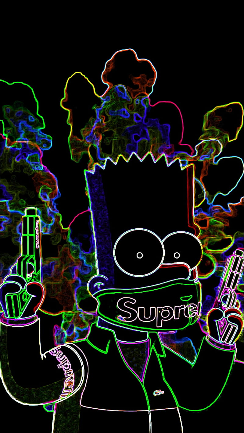 Bart simpson, bart simpsons, supreme, HD phone wallpaper