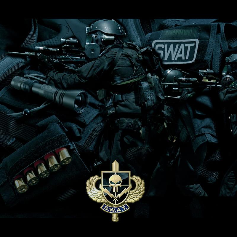 Download Elite SWAT Team Prepares for Mission Wallpaper | Wallpapers.com