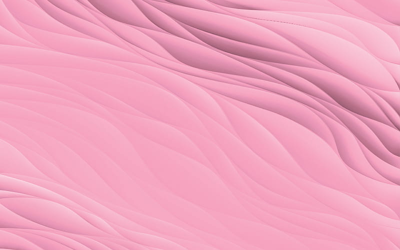 pink waves plaster texture pink waves background, plaster texture, waves texture, pink waves texture, HD wallpaper