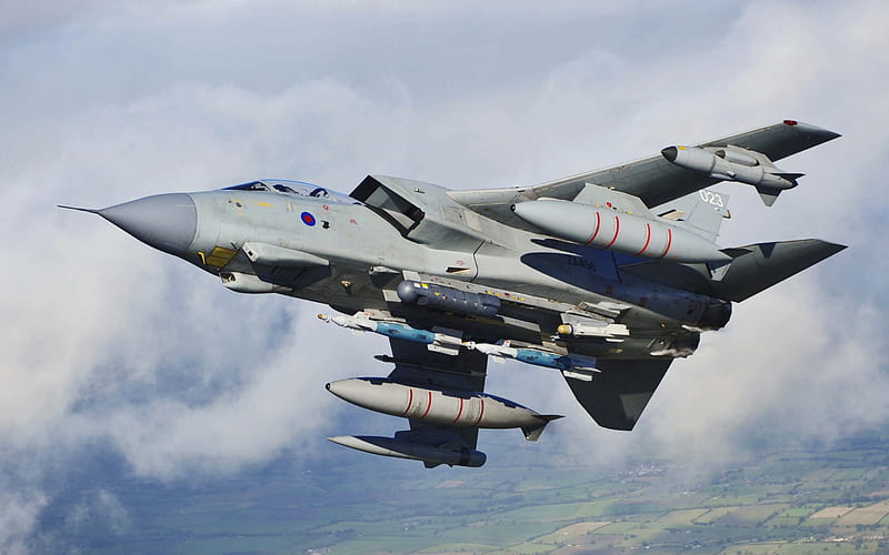 Panavia Tornado, Royal Air Forces, British fighter bomber, combat aircraft, RAF, HD wallpaper