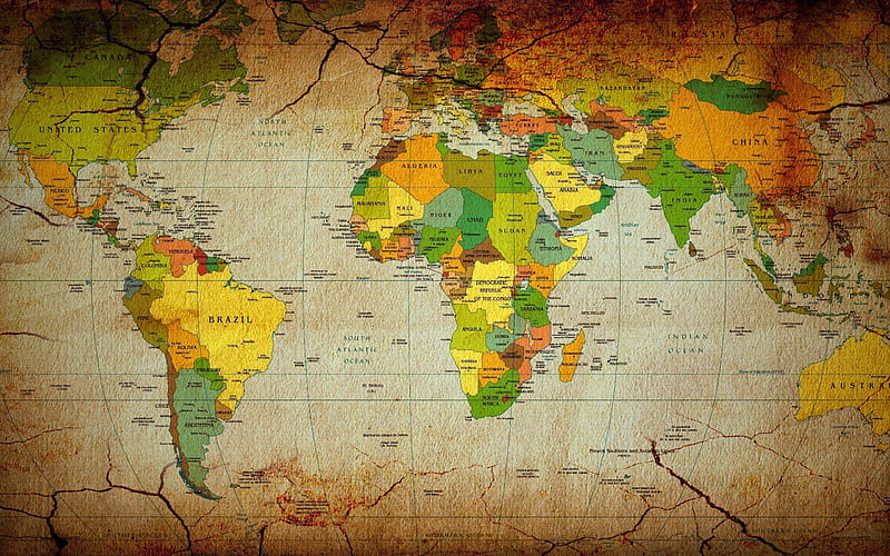 Maps Countries Wallpaper | Map wallpaper, Color world map, World map  wallpaper