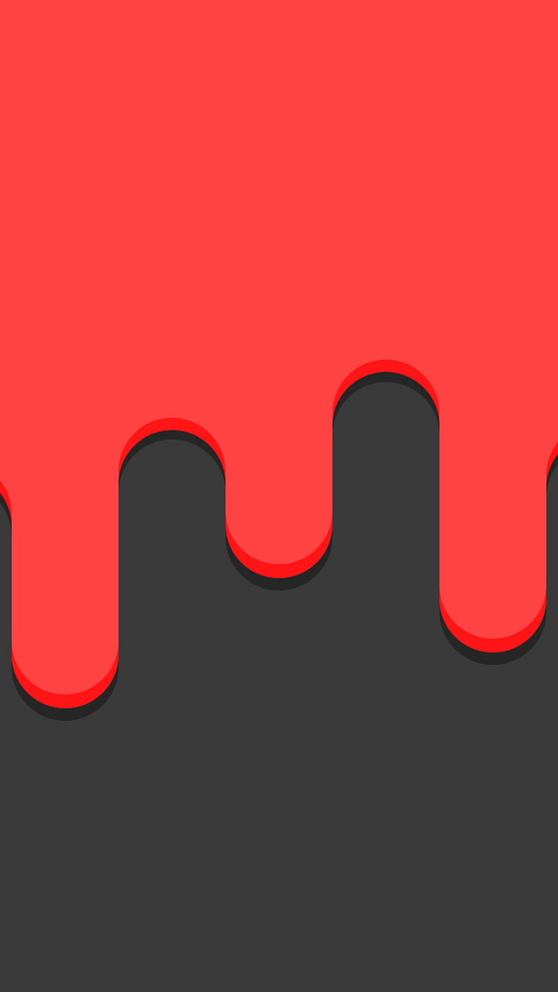 MBE Design, black, flat, gray, melting, red, simple, HD phone wallpaper