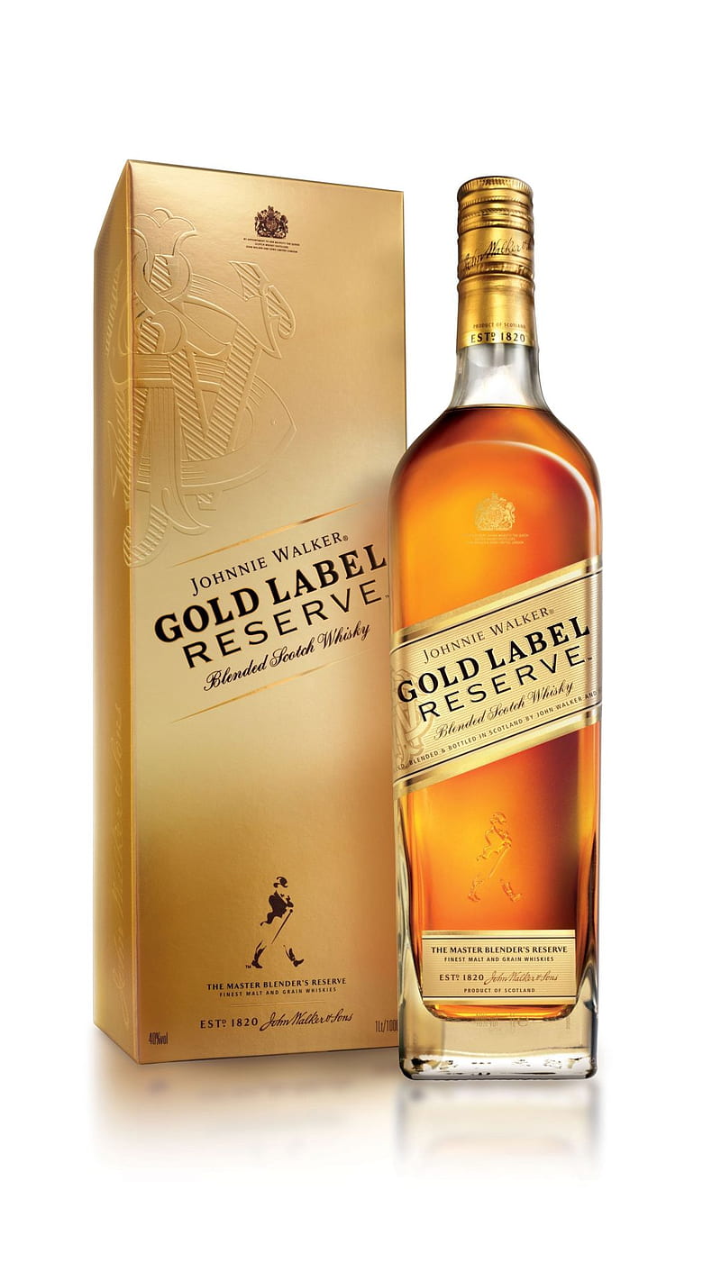 Johnnie Walker Gold, gold label, johnnie walker, scotch whisky, HD phone wallpaper
