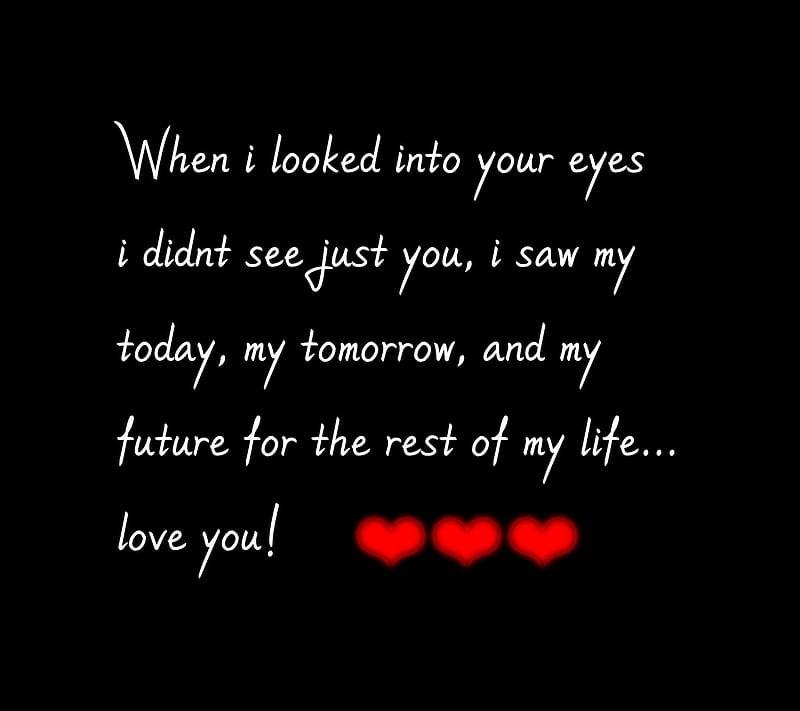 Into Your Eyes, love, sayings, HD wallpaper