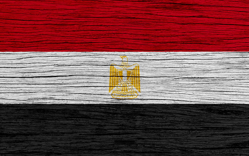 Flag of Egypt Africa, wooden texture, Egyptian flag, national symbols, Egypt flag, art, Egypt, HD wallpaper