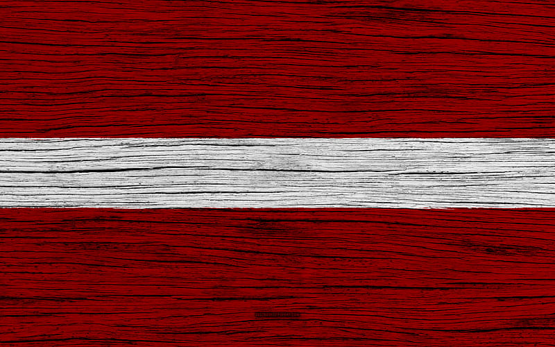 Flag of Latvia Europe, wooden texture, Latvian flag, national symbols, Latvia flag, art, Latvia, HD wallpaper