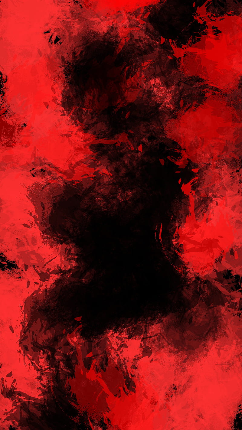 red and black stain abstract, black, blood, pattern, red, simple, stain, texture, wall, HD phone wallpaper