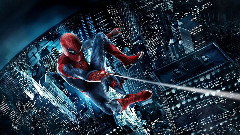 Spiderman Is Flying On Top Of Buildings Spiderman, HD wallpaper | Peakpx