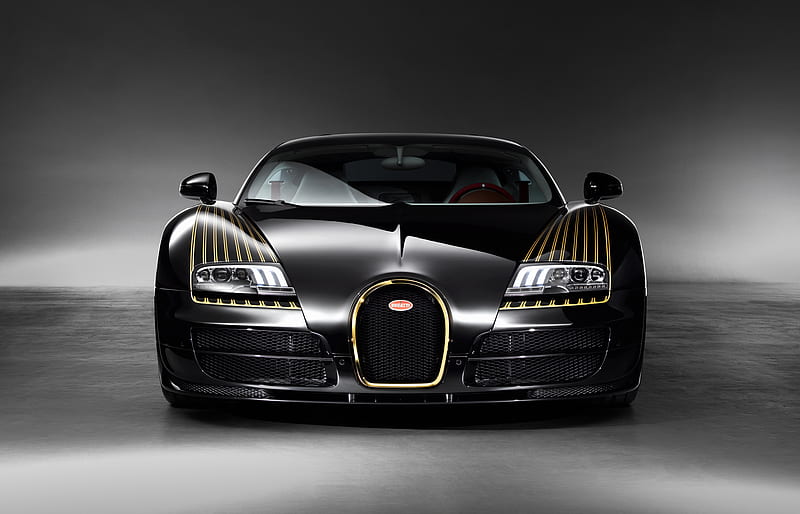 Bugatti, black, france, gold, hypercar, supercar, veyron, HD wallpaper |  Peakpx