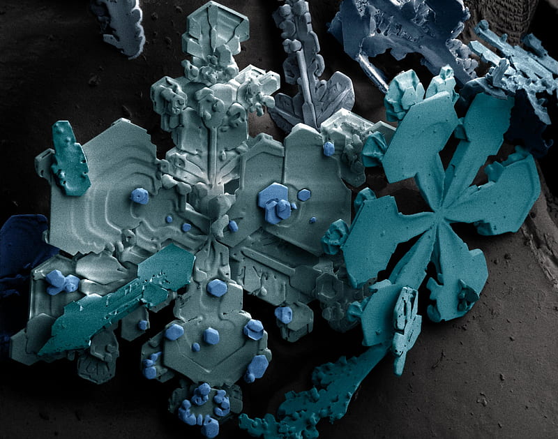 Makro of a Snow Crystals, sem, crystals, makro , snow, makro, snow crystals, HD wallpaper