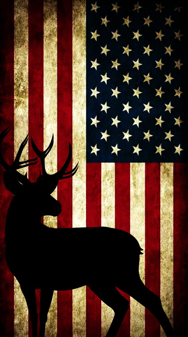 Country , country, deer, flag, HD phone wallpaper