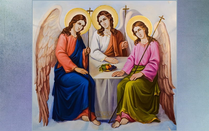 Holy Trinity, Angels, Cyprus, icon, HD wallpaper | Peakpx