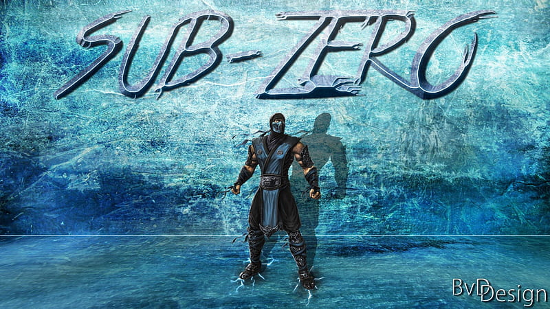 Sub Zero, Games, BvDDesign, Mortal Kombat, Blue, Ice, HD wallpaper