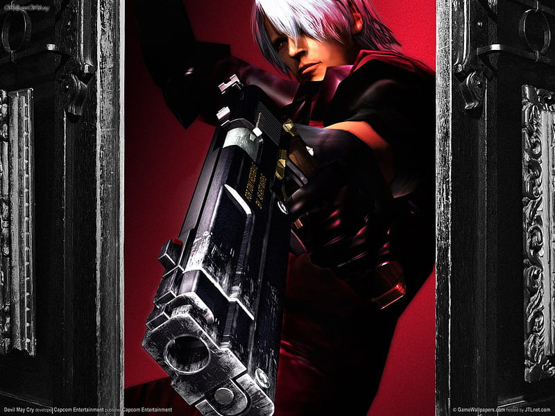 SHOOT OUT, ps3, dante, action, fighter, video game, capcom, devil may cry, shoot, adventure, warrior, gun, hero, weapon, HD wallpaper