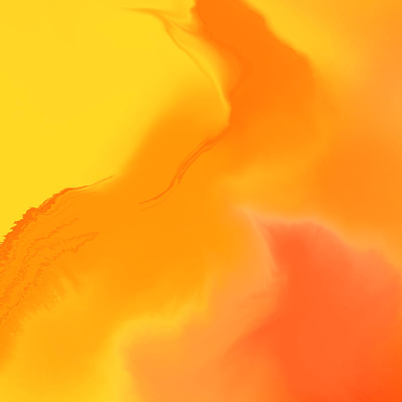 paint, yellow, orange, wavy, HD phone wallpaper