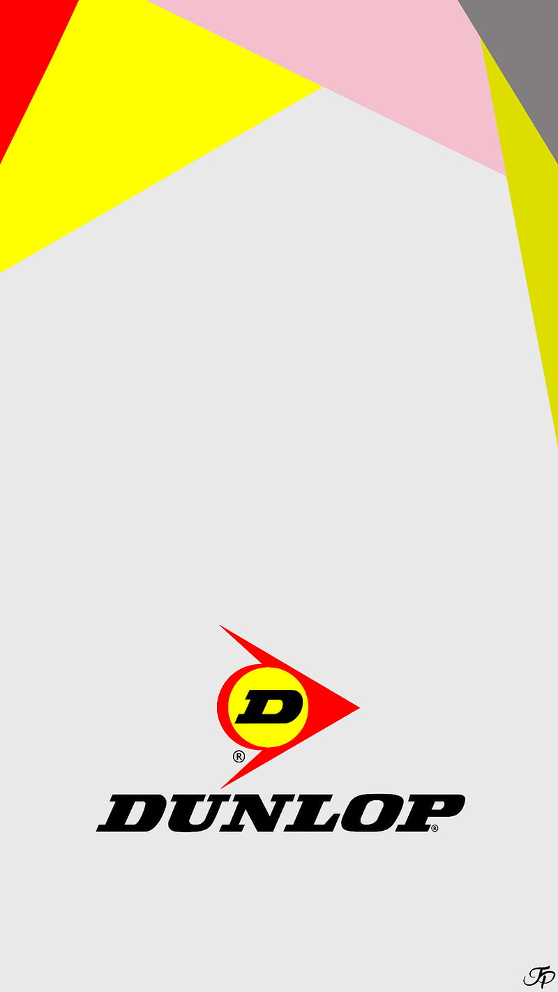Dunlop Lockscreen, yellow, rubber, tires, logo, jp performance design, jp, performance, desenho, gris, HD phone wallpaper