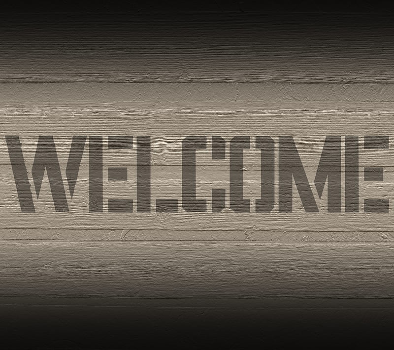welcome, brown, sign, texture, wood, HD wallpaper