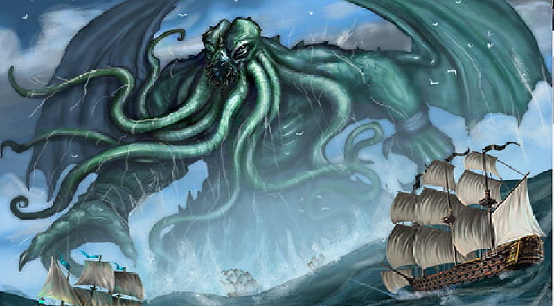 Cthulhu, clan, monster, pirate, HD wallpaper | Peakpx