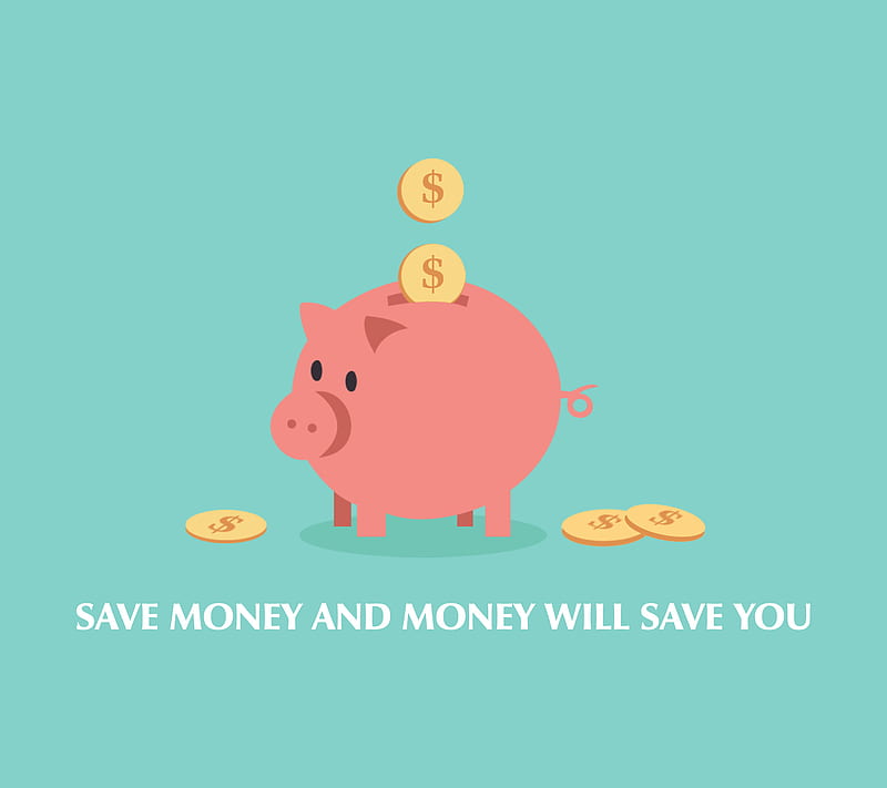 Save Money, bank, piggy, vector, ztaxes, HD wallpaper