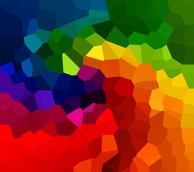 Rainbow Crystals 4, abstract, colors, crystals, rainbow, shapes, spectrum, HD wallpaper