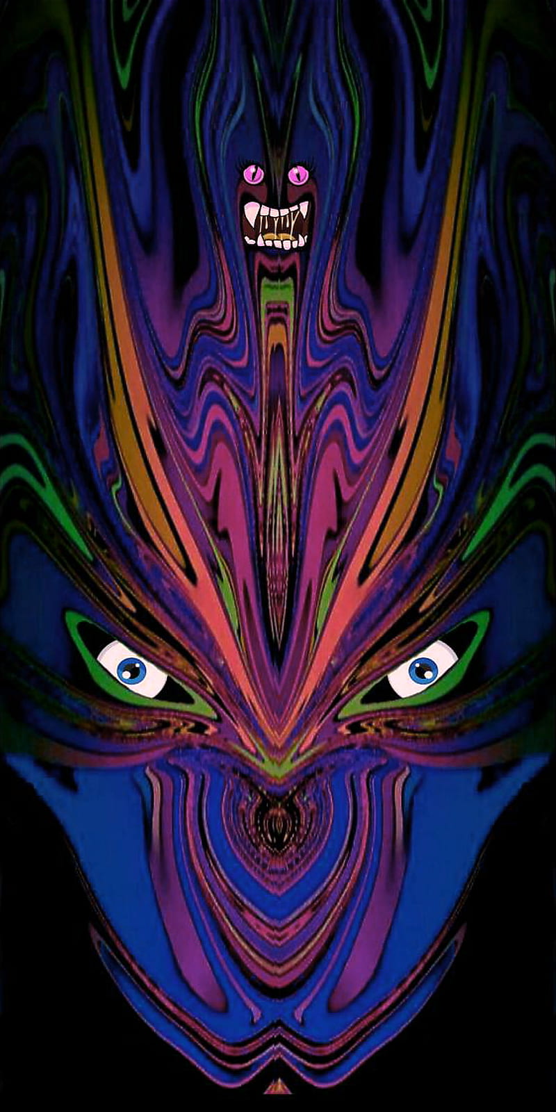Psychedelic 49, art, evil, face, fantasy, HD phone wallpaper | Peakpx