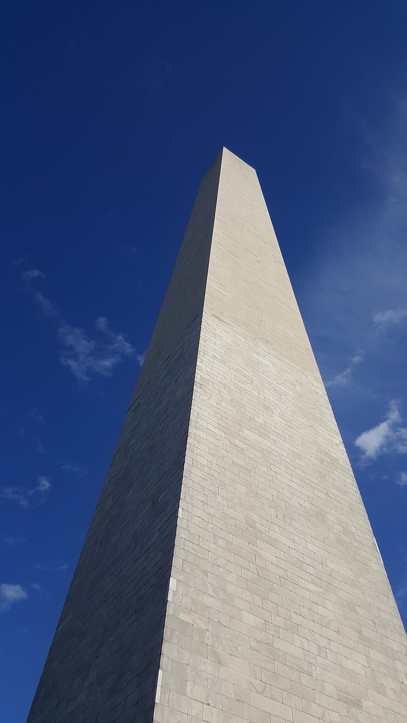 Washington Monument, clear skies, landscape, structure, travel, washington dc, HD phone wallpaper