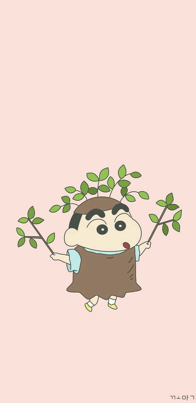Shinchan, funny tree costume, HD phone wallpaper | Peakpx