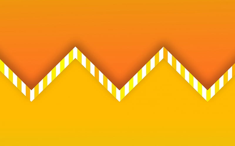 orange arrows material design, abstract mountains, creative, geometric shapes, lollipop, arrows, pink material design, strips, geometry, orange backgrounds, HD wallpaper