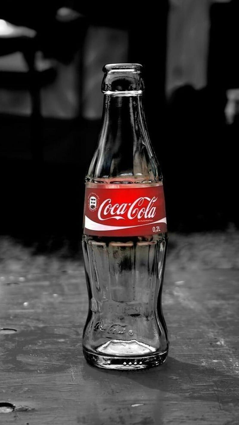 Coca, bottle, cola, drink, glass, graphy, soft, HD phone wallpaper