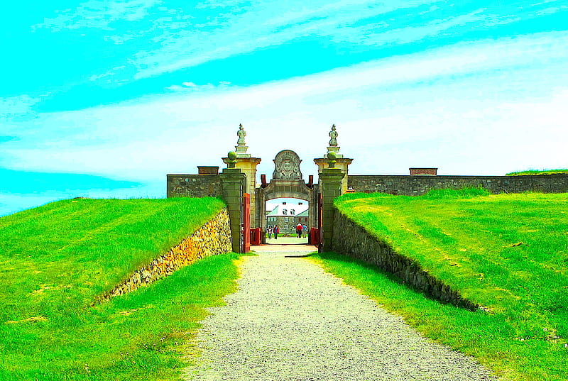 The Main Gate, gate, entry, fort, military post, HD wallpaper