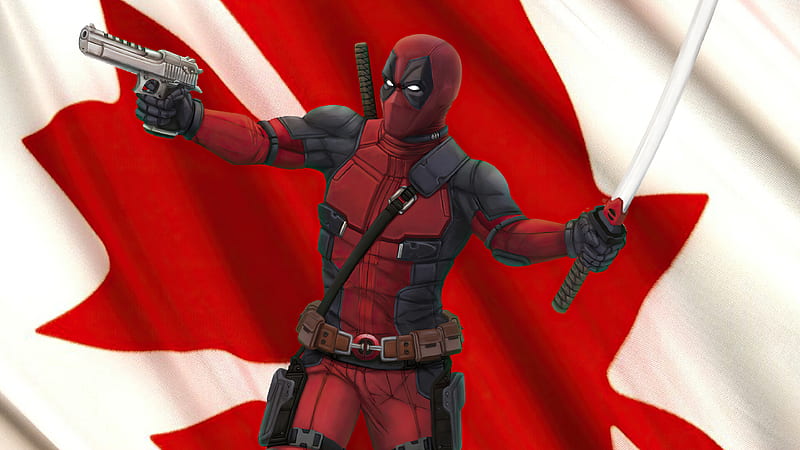 Canadian Deadpool , deadpool, superheroes, artwork, artist, artstation, HD wallpaper
