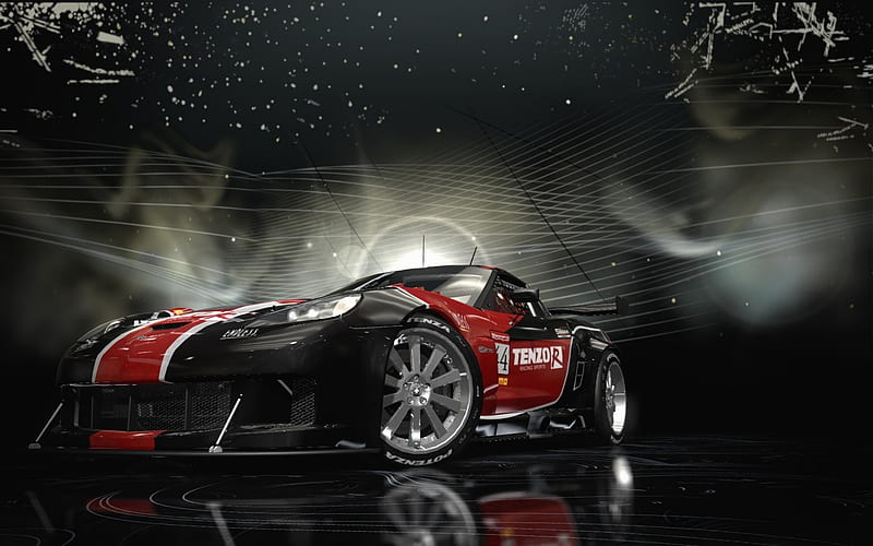 Red And Black Racecar, Race Car, Other, Red, Black, carros, Speed, HD wallpaper