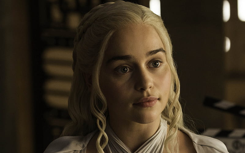 Daenerys, game of thrones, girl, actress, tv series, daenerys targaryen, face, Emilia Clarke, HD wallpaper