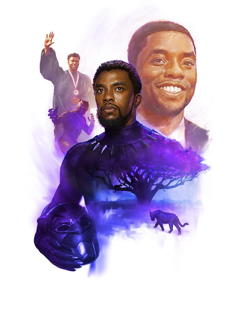 Chadwick Boseman, black panther, wakanda king, HD phone wallpaper
