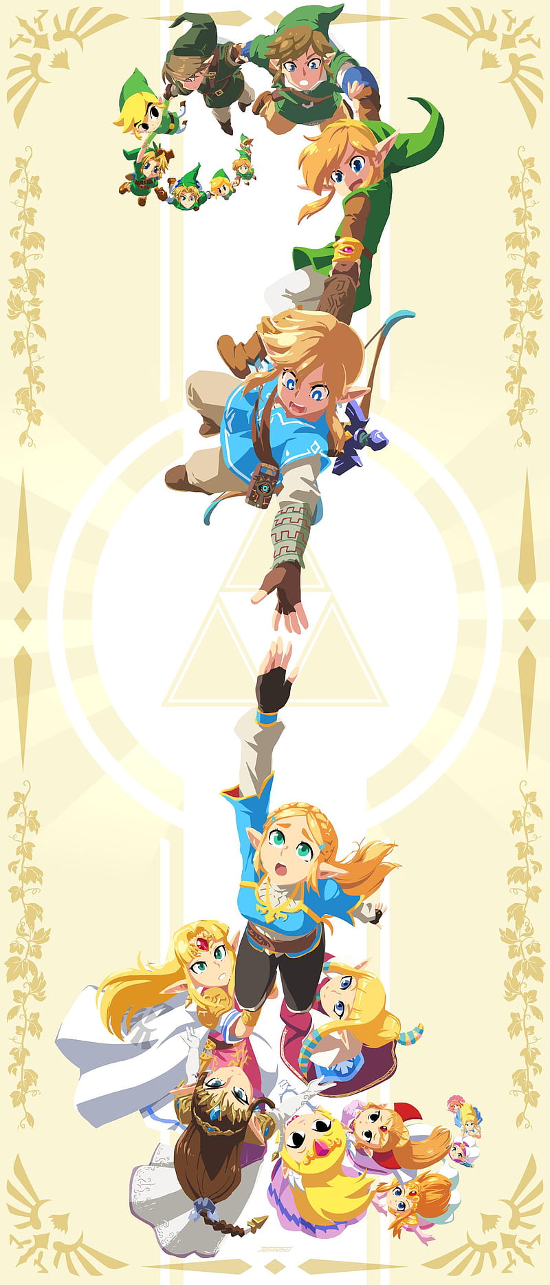 Link Zelda, princess, HD phone wallpaper