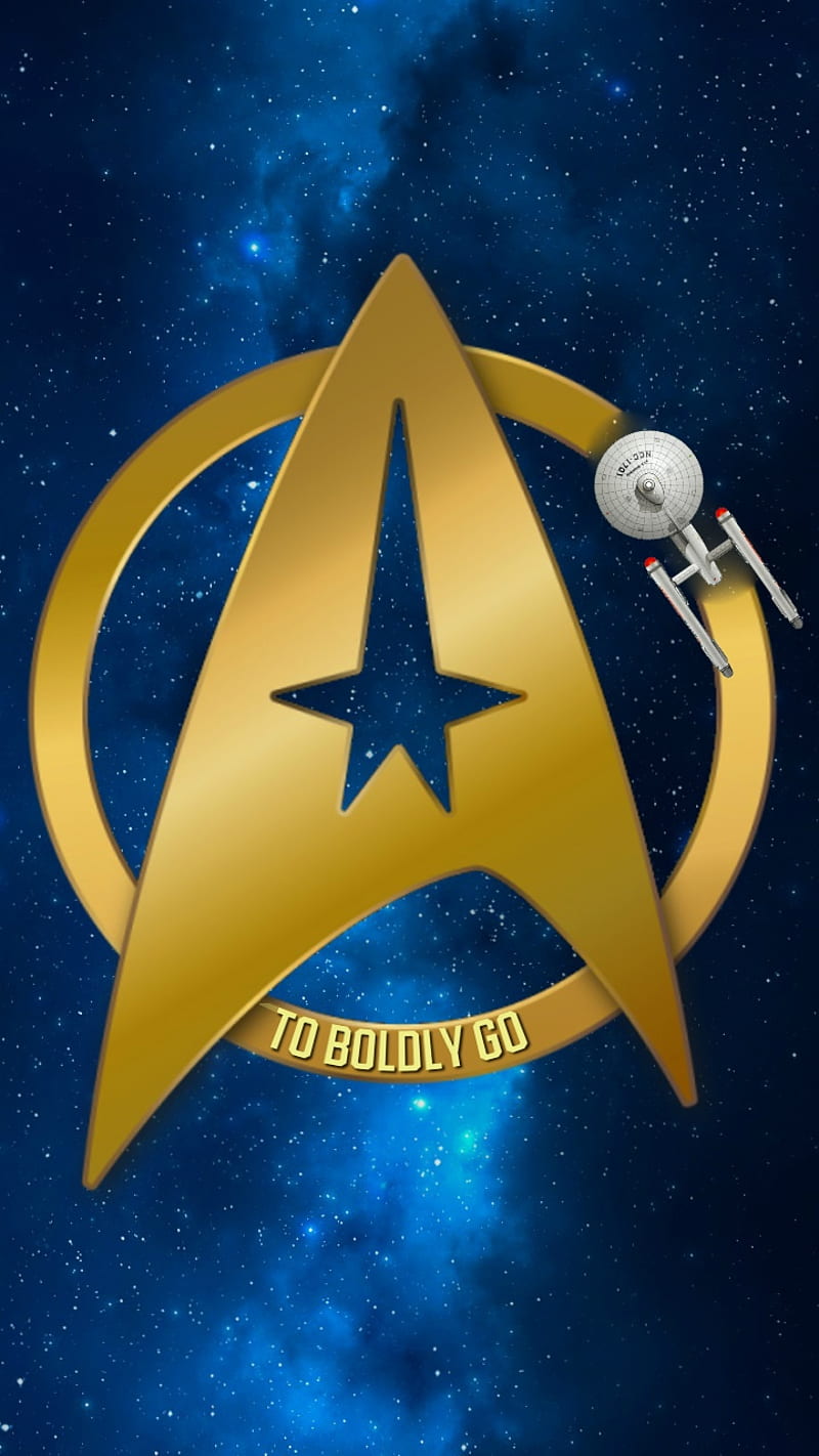 Boldly Go, TOS, star trek, uss enterprise, HD phone wallpaper | Peakpx