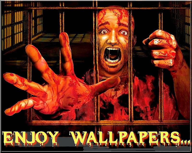 The Suffering, jail, blood, HD wallpaper