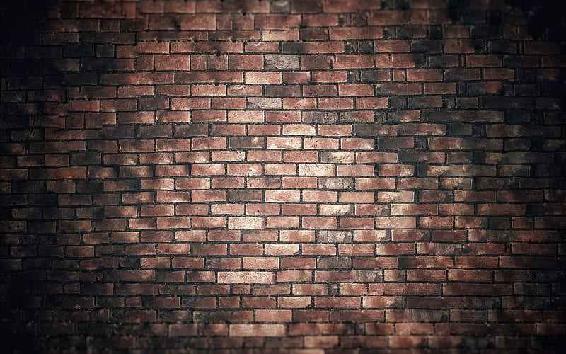 brickwork texture, brick background, grunge brick texture, Brick wall texture, brown bricks, HD wallpaper