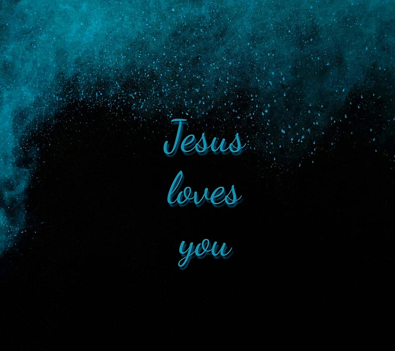 Jesus loves you, catholic, love, pace, pray, quote, religion, HD wallpaper