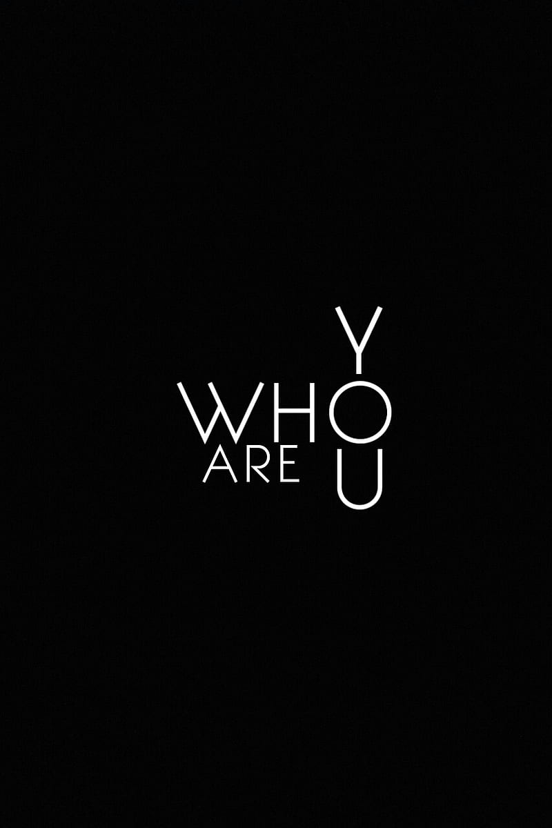 Who Are You, black, lock, HD phone wallpaper