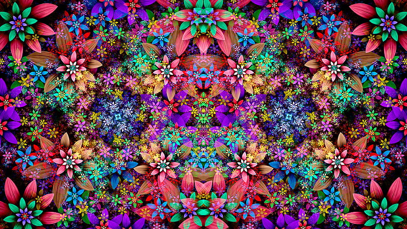 Flower Patterns , abstract, pattern, digital-art, HD wallpaper