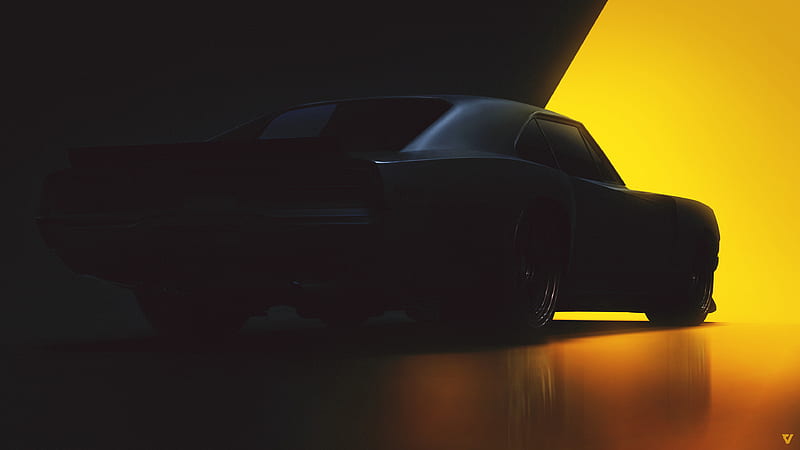 Dodge Charger Conceptart Miniamlism , dodge-charger, carros, minimalism, concept-art, artist, artwork, digital-art, HD wallpaper
