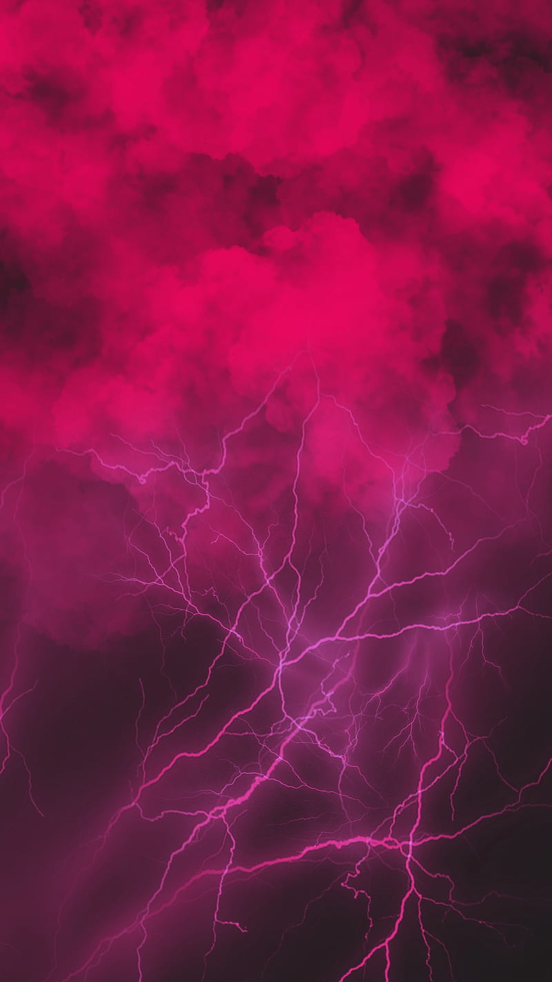 Red ElectroSmoke, FMYury, Red, abstract, cloud, clouds, color, colorful, colors, electric, electro, energy, fog, gradient, layers, lightning, lightnings, lines, magic, opposite, pink, power, smoke, steam, storm, HD phone wallpaper