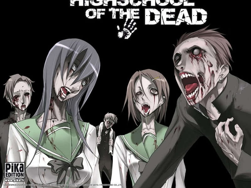 High school of the dead, dead, cool, nasty, zombie, HD wallpaper